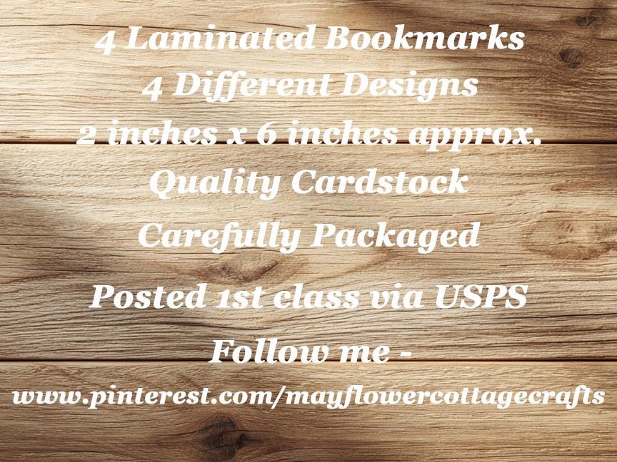 Tapestry Strawberries Laminated Bookmarks. Set of 4 vintage style book marks. Ideal gift for gardeners, book lovers, readers, book clubs.