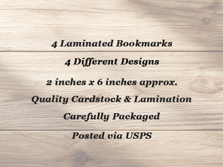 Whimsical Flower Dresses Bookmarks Set of 4 Laminated Floral Bookmarks.