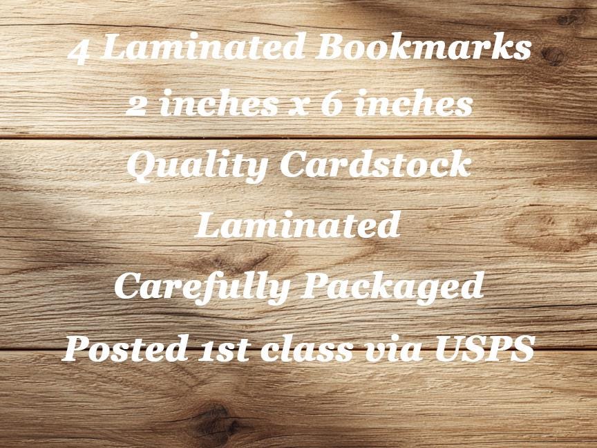 Whimsical Winter Village Laminated Bookmarks Set of 4 different designs Cute Winter Scenes. Idela gift for book lovers, readers or yourself!