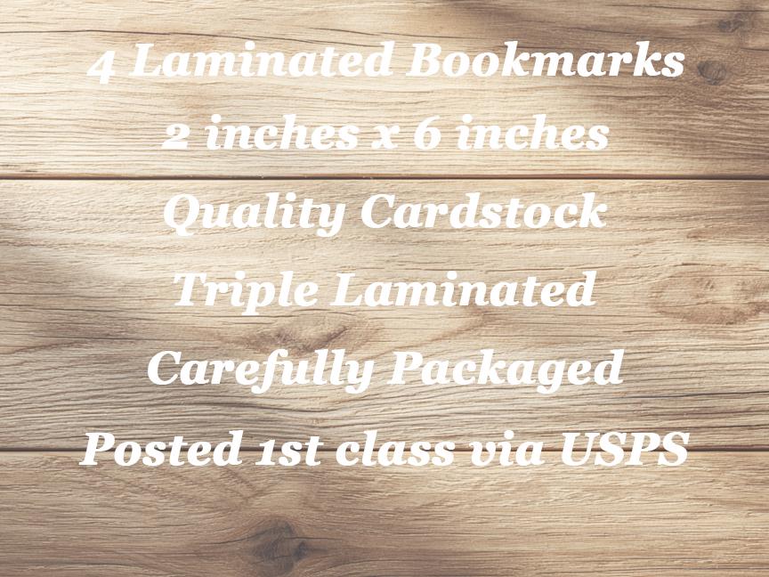 Chinoiserie Laminated Bookmarks. A set of 4 vintage inspired book marks. Ideal gift for book lovers, readers or yourself!