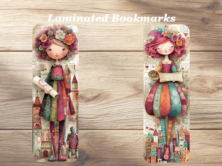 I Love History Books Laminated Boopkmarks. Set of 4 whimsical book marks Ideal gift for Book Lovers, Historical Readers or just for yourself