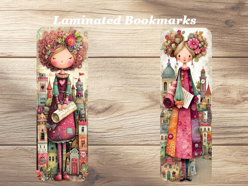 I Love History Books Laminated Boopkmarks. Set of 4 whimsical book marks Ideal gift for Book Lovers, Historical Readers or just for yourself