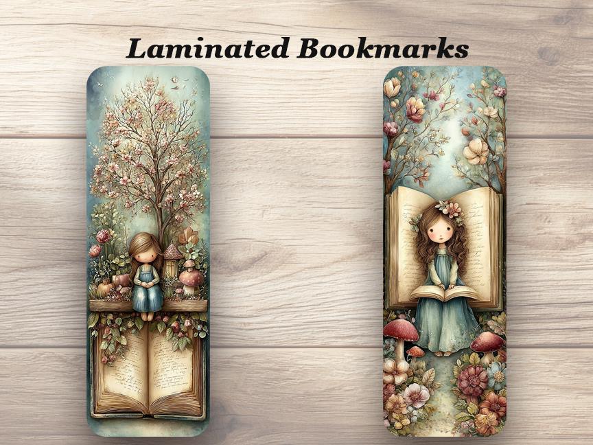 Fairytale Princess Bookmarks. Set of 4 Laminated Whimsical Storybook Bookmarks  Gift for Book Lovers